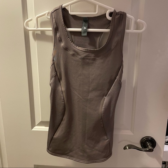 Adidas by Stella McCartney Performance Essentials Tank Top taupe beige XS - Picture 10 of 16